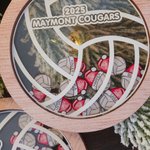 Personalisierte Santa Hut Volleyball hölzerne Weihnachten Shaker Ornament mit Team und 6-14 Mitglied Namen Weihnachtsbaumschmuck Geschenk für Volleyball-Liebhaber