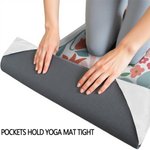 Personalized Floral Super Absorbent Yoga Towel with Name Sports Accessories Birthday Gift for Yoga Lovers Friends
