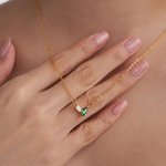 Personalized Marquise Birthstones Necklace Dainty Jewelry Birthday Anniversary Christmas Gift for Her