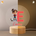 Der Ball ist Rund und Alles ist Möglich - Personalisiertes LED-Nachtlicht