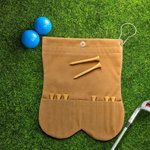Personalised Comic Style Avatar Golf Ball Bag Sack with 2 Golf Balls Golf Accessories Birthday Gift for Golfer Golf Player