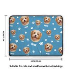 Tapis d'éveil personnalisé pour chien et chat avec nom Activités d'extérieur Repos d'intérieur Cadeau d'anniversaire pour les propriétaires d'animaux de compagnie.
