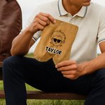 Personalised Comic Style Avatar Golf Ball Bag Sack with 2 Golf Balls Golf Accessories Birthday Gift for Golfer Golf Player