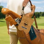 Personalised Comic Style Avatar Golf Ball Bag Sack with 2 Golf Balls Golf Accessories Birthday Gift for Golfer Golf Player