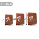 Personalizada Flor de Nacimiento Versículos de la Biblia PU Leather Book Cover con Nombre y Título Birthday Anniversary Gift for Christian Women