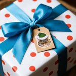 Personalized Santa Hat Face Photo Set of 12 Waterproof Glitter Confetti Stickers Gift Decor Christmas Party Favor for Family Friends