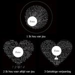 Gepersonaliseerde Vleugel Hart Foto Projectie Ketting met Ik Hou van Jou in 100 Talen Gedenkketting voor Haar