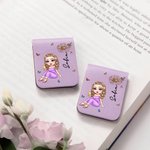 Segnalibro in pelle magnetico personalizzato con nome regalo di compleanno e laurea per amanti dei libri