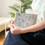 Personalized Daisy Design PU Leather Journal Notebook with Name and 400 Pages Daily Use Birthday Gift for Women