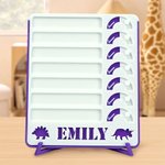 Personalized Love Plane Magnetic Checklist Bedtime Routine Chart with Name Home Decor Birthday Gift for Kids