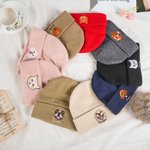Gepersonaliseerde Schattige Geborduurde Huisdier Gezicht Foto Warme Gebreide Beanie muts met Naam Winter Accessoires Huisdier Herdenking Verjaardag Gift voor Huisdierliefhebber Eigenaar