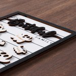 Personalized Our Bootiful Family 2-12 Ghosts Wooden Sign with Engraved Name Home Decor Halloween Gift for Family Friends