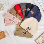 Gepersonaliseerde Schattige Geborduurde Huisdier Gezicht Foto Warme Gebreide Beanie muts met Naam Winter Accessoires Huisdier Herdenking Verjaardag Gift voor Huisdierliefhebber Eigenaar