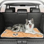 Gepersonaliseerde Multicolor Paw Prints Dog Cat Face Photo Zachte Beddenmat voor huisdieren met naam Outdoor activiteiten Verjaardagscadeau voor huisdiereigenaren liefhebbers