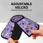 Personligt djurfoto fiskben tassavtryck Justerbart Elizabeth skyddande halsband djursjukhusvård födelsedagspresent för djurägare älskare