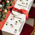 Personalized Santa Hat Face Photo Set of 12 Waterproof Glitter Confetti Stickers Gift Decor Christmas Party Favor for Family Friends