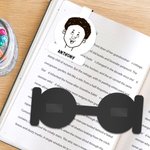 Personlig serietidningskaraktär Magnetisk bokmärkesklämma med namn Jubileum Rolig födelsedagspresent för bokmalar Serietidningsälskare