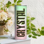 Personalized Wicked-Inspired Insulated 20 oz Skinny Tumbler with Straw and Name Birthday Christmas Gift for Girls Wicked Fans