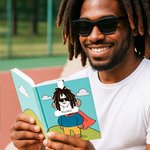 Personlig serietidningskaraktär Magnetisk bokmärkesklämma med namn Jubileum Rolig födelsedagspresent för bokmalar Serietidningsälskare