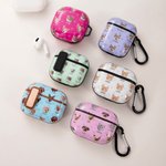 Personalised Multicolor Paw Print Name Earphone Case with 1-4 Photos for AirPods 1/2/3/4/Pro/Pro 2 Samsung Galaxy Buds Birthday Gift for Pet Lovers