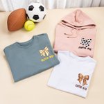 Gepersonaliseerde Sportbal Boog Multicolor T-shirt Sweatshirt Hoodie met Geborduurde Tekst Verjaardag Verjaardag Gift voor Vrouwen Sportliefhebbers