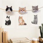 Personligt akrylfoto av husdjursansikte Magnetiskt clips Födelsedag Jul Jubileum Present till husdjursägare