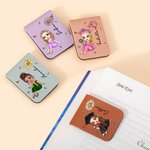 Segnalibro in pelle magnetico personalizzato con nome regalo di compleanno e laurea per amanti dei libri