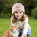 Gepersonaliseerde Schattige Geborduurde Huisdier Gezicht Foto Warme Gebreide Beanie muts met Naam Winter Accessoires Huisdier Herdenking Verjaardag Gift voor Huisdierliefhebber Eigenaar
