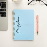 Personalized Multicolor Name Spiral A5 Notebook with Weekly Planner Pages Teachers' Day Birthday Gift for Teachers Friends