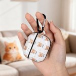 Personalised Multicolor Paw Print Name Earphone Case with 1-4 Photos for AirPods 1/2/3/4/Pro/Pro 2 Samsung Galaxy Buds Birthday Gift for Pet Lovers