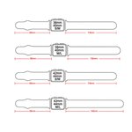 Personalizzato colorato 3D smalto bolla lettera nome orologio banda fascino decorativo Accessori regalo di compleanno per gli amici famiglia