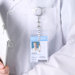 Personalized Stethoscope Nurse Hat Name Beads Badge Reel with Pendant Appreciation Birthday Gift for Nurse Healthcare Workers