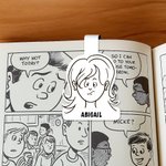 Personlig serietidningskaraktär Magnetisk bokmärkesklämma med namn Jubileum Rolig födelsedagspresent för bokmalar Serietidningsälskare