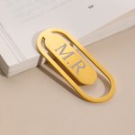 Personalised Subtle Stainless Steel Gold Bookmark with Text Reading Accessory Birthday Gift for Book Lovers Bookworms