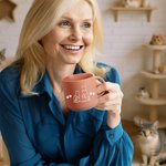 Tasse 355 ml en Céramique Personnalisée avec 1-5 Noms et Motifs d'Animal de Compagnie Style Minimaliste Cadeau Anniversaire pour Amoureux des Animaux