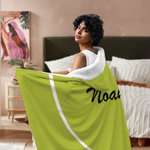 This Is My Territory - Personalized Player Sports Hooded Blanket