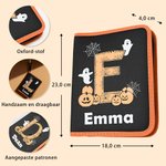 Gepersonaliseerd Spook Initiaal Halloween Pompoen Graveergereedschap 11-delige Set met Naam Halloween Cadeau voor Familie en Kinderen
