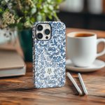 Personalized Chinoiserie Monogram Initial Phone Case for iPhone or Samsung Daily Use Birthday Gift for Women