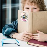 Gepersonaliseerde Magnetische Bladwijzerclip met Bloemen Cartoonfiguur en Naam Verjaardag Cadeau voor Boekenliefhebbers Leesfanaten Bibliothecarissen