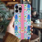 Personalized Chinoiserie Monogram Initial Phone Case for iPhone or Samsung Daily Use Birthday Gift for Women