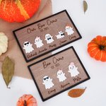 Personalized Our Boo Crew Ghost Family Halloween Wooden Sign with 2-7 Engraved Name and Year Home Decor Halloween Gift for Family Friends