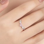 Personalized Gothic Bat Wings Ring with Birthstone Vampire Vintage Rings Cool Punk Jewelry Goth Accessories Wedding Anniversary Gift for Women