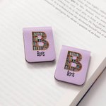 Gepersonaliseerde Boekenkast PU-leer Magnetische Bladwijzerclip met Naam en Initiaal Verjaardag of Kerst Cadeau voor Boekenliefhebbers en Leesfanaten
