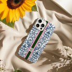 Personalized Chinoiserie Monogram Initial Phone Case for iPhone or Samsung Daily Use Birthday Gift for Women