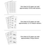 Gepersonaliseerde Watervaste Etiketten van Karakter in Komische Stijl met Naam Vakantie Kantoorgeschenk voor Collega's Vrienden