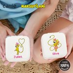 Personalised Cute Long-Tailed Leopard Marsupilami PU Leather Jewellery Box with Name Travel Accessory Birthday Gift for Girls | Callie × Marsupilami®
