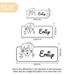 Gepersonaliseerde Watervaste Etiketten van Karakter in Komische Stijl met Naam Vakantie Kantoorgeschenk voor Collega's Vrienden