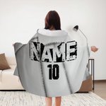 This Is My Territory - Personalized Player Sports Hooded Blanket