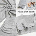 Personalised 1-3 Pet Photos Multicolour Cardigan Jumper with Pocket and Embroidered Names All Season Universal Birthday Gift for Pet Owners