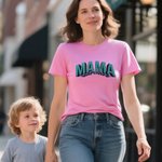 Gepersonaliseerd 3D-Effect Veelkleurig Geborduurd Bijnaam Zacht T-shirt Sweatshirt Hoodie Moederdag Verjaardagscadeau voor Mama Oma